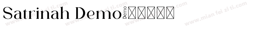 Satrinah Demo字体转换